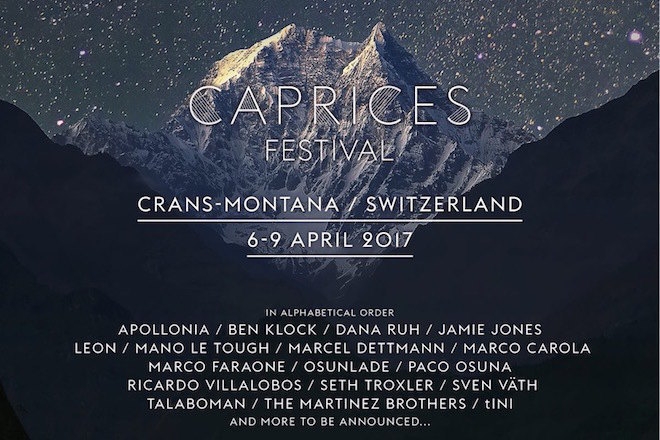 Le festival suisse Caprices Festival annonce Ricardo Villalobos, Apollonia, Talaboman